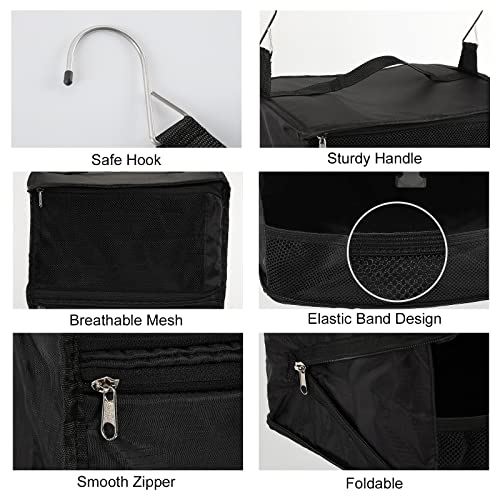 Travel Portable Hanging Shelves Closet Organizer Packing Luggage Storage with Multifunctional and Foldable Invisible Compartment