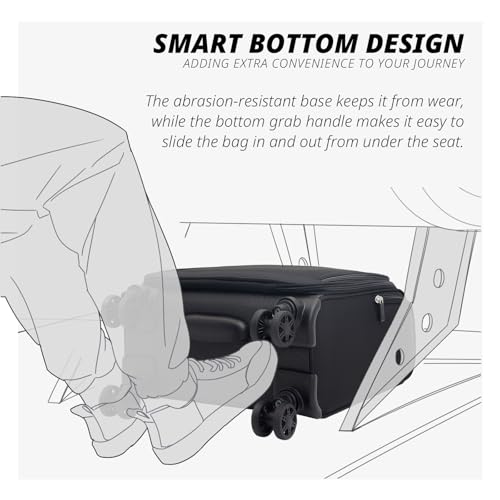 Underseat Carry On Luggage with Wheels
