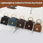 Genuine Leather SD Card Holder Keychain