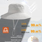 Sun Hats for Women Wide Brim Bucket Hat Ponytail Hole Outdoor UPF