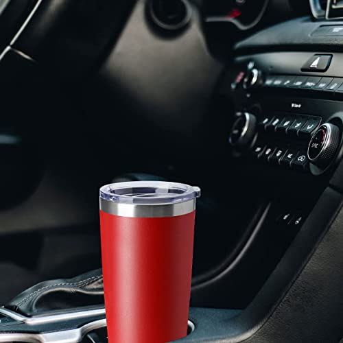 20oz Tumblers Stainless Steel Mugs with Lid Double Wall Vacuum Insulated Coffee Cups for Cold & Hot Drinks (12 Count)