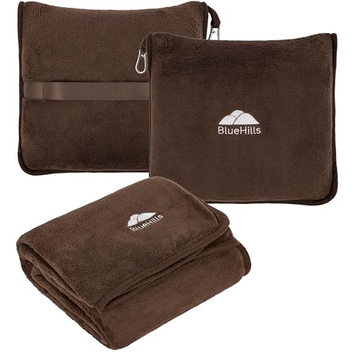 Premium Soft Travel Blanket Pillow Air Plane Essentials