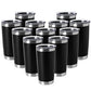 20oz Tumblers Stainless Steel Mugs with Lid Double Wall Vacuum Insulated Coffee Cups for Cold & Hot Drinks (12 Count)