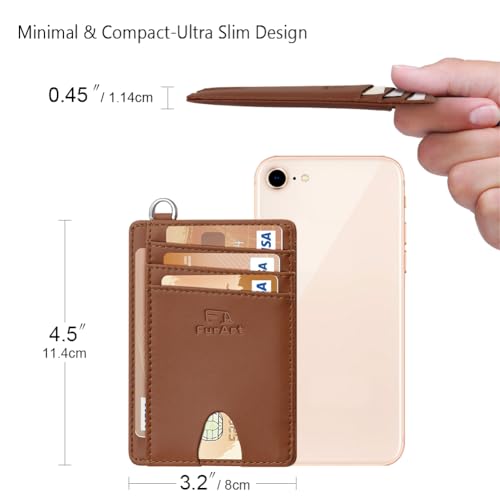 Slim Minimalist Wallet RFID Credit Card Holder for Men