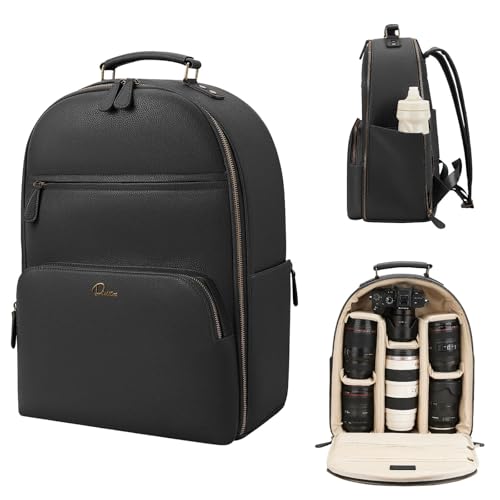 Camera Backpack Classic PU Leather for DSLR
