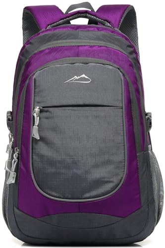Backpack Bookbag for College Sturdy Travel Business Hiking Fit Laptop Up to 15.6 Inch Multi Compartment Gifts for Men Women Night Light Reflective