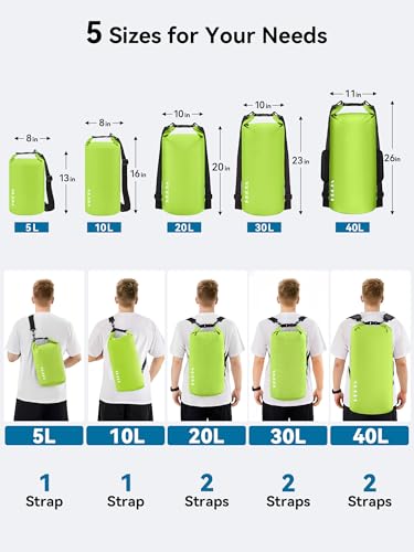 Waterproof Dry Bag Backpack with Emergency Whistle