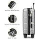 Carry On Luggage 22x14x9 Airline Approved Hardshell Carry On Suitcases with Wheels Travel Rolling 20 Inch Luggage with Cup Holder for Women Men