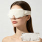 White Faux Lamb Fleece Sleep Mask Allergy Free Full Wrap Eye Cover