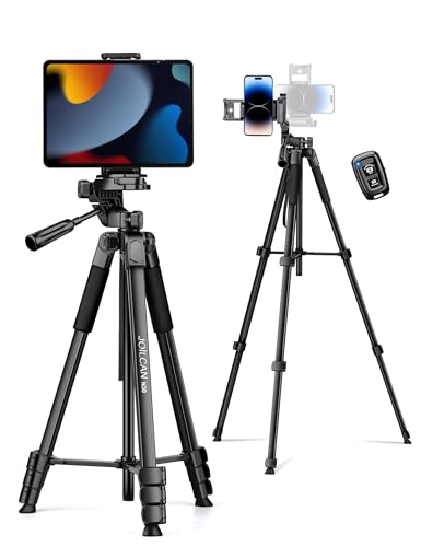 Phone Tripod 67" Camera Tripod Stand for iPhone iPad