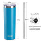 Tumbler with Straw 20 oz Stainless Steel Skinny Tumbler Double Wall Insulated Slim Water Cup for Coffee