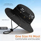 Sun Hats for Men Women Safari Hat Foldable Fishing Hat UPF 50+ Bucket Hat