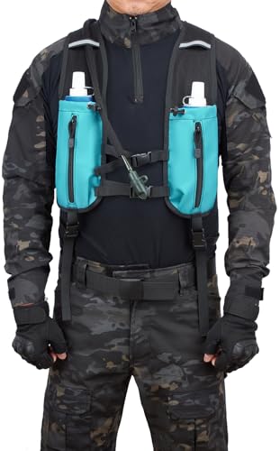 Running Hydration Vest Pack Tactical 3L Water Bladder Backpack Bag for Cycling Marathon Hiking Daypack Men & Women
