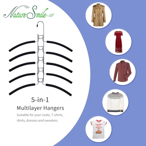 No Shoulder Bump Multiple Sweater Coat Clothes Hangers (2 Count)