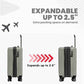 Rails 2 Piece Luggage Set with 360° Spinner Wheels
