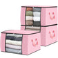 3 Pack Storage Bags for Clothes Blanket Storage Bins with Lids (3 Count)