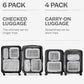 Compression Packing Cubes for Travel (4 Count)
