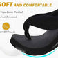 Flip Flops for Women Arch Support Summer Beach Sandals Black Size 12