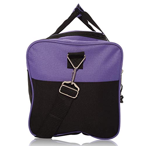 21" Blank Sports Duffle Bag Gym Bag Travel Duffel with Adjustable Strap in Purple