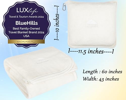 Premium Soft Travel Blanket Pillow Combo Airplane