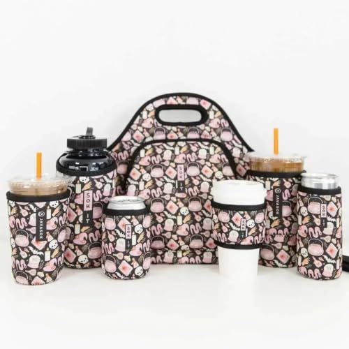 LunchTote Zippered Bag Insulated Neoprene Caddy (Spellbound / X-Large 6.5 Quart Lunch Tote)