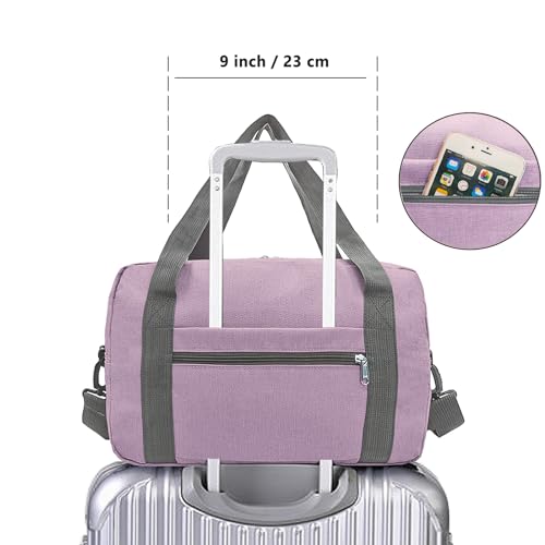 15 Inch Small Carry On Bags for Airplanes Spirit Airlines Personal Item Bag Underseat Foldable Travel Duffle Gym Bags for Women Men