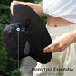 Womens Sun Hat with Ponytail Hole Beach Hiking Summer Wide Brim UPF 50+ Outdoor Protection Foldable Bucket Hat Black
