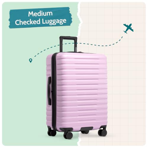 Boren Expandable Hardside Rugged Travel Luggage with 8 Spinner Wheels