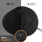 UPF50+ Mens Sun Hat Wide Brim Sun Protection Hat Mens Womens Large Brim Bucket Beach Fishing Gardening Hat Black