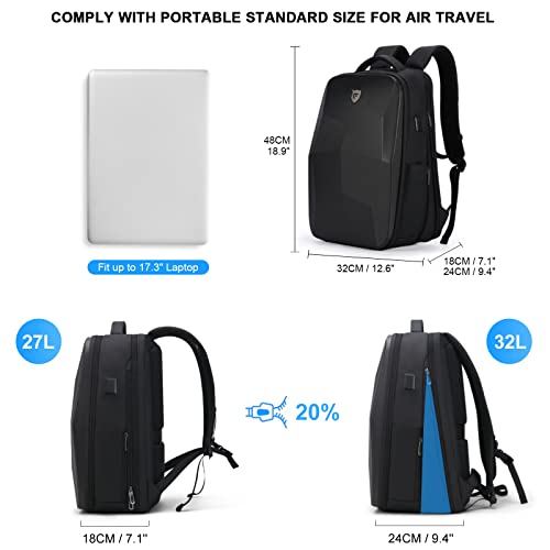 Hardshell Backpack Expandable