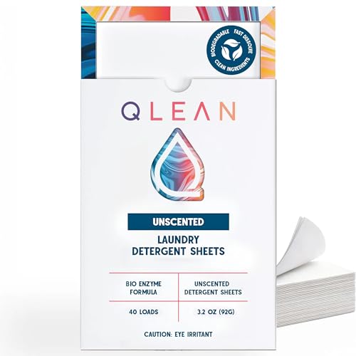 Laundry Detergent Sheets Unscented (40 Count)