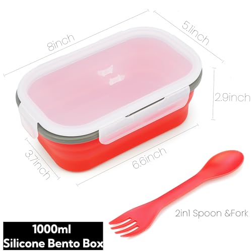 1000ml Collapsible Bento Lunch Box
