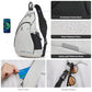 Sling Bag Men Backpack Unisex One Shoulder Bag Hiking Travel Backpack Crossbody with USB Port for Men Women Versatile Casual Daypack