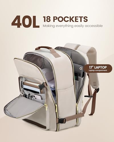 40L Travel Backpack Flight Approved Carry on Backpack