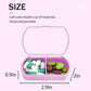 4PCS Small Pill Case Travel Pill Box Cute Pill Organizer for Purse Portable Daily Medicine Organizer 2 Compartment Pill Holder for Vitamins (4 Count)
