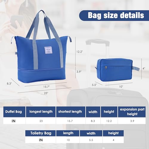 Softside Luggage Set Lightweight 3 Piece Suitcase with Duffel Bag (3 Count)