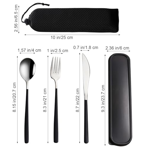 3 Piece Portable Travel Utensils Set with Case 18 (3 Count)