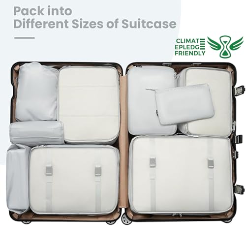 10 Set Packing Cubes Various Sizes Packing Organizer for Travel Accessories Luggage Carry On Suitcase