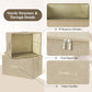 Fabric Storage Bins with Zipper Lids (3 Count)