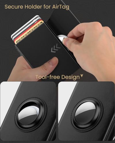 Mens Wallet Card Holder for AirTag