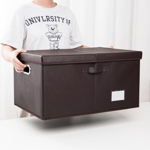 Collapsible Storage Box with Lid [1