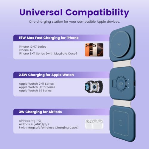 15W Magnetic Travel Charging Station