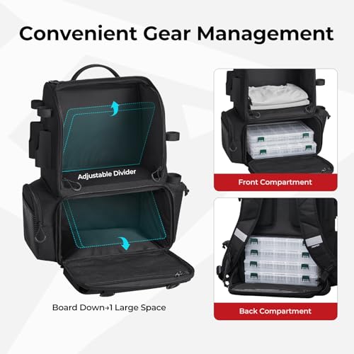 52L Fishing Tackle Backpack