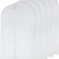 Garment Bags for Hanging Clothes 24'' x 40'' Suit Hanging Garment Bags White Breathable Suit Covers for Closet Full Zipper Dust Cover for Suits Dance Clothes Closet Pack of 6