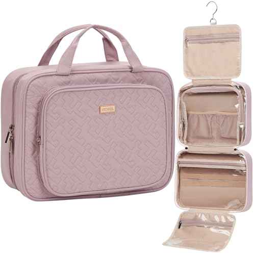 Travel Toiletry Bag for Women Hanging Organizer Makeup Case Pockets