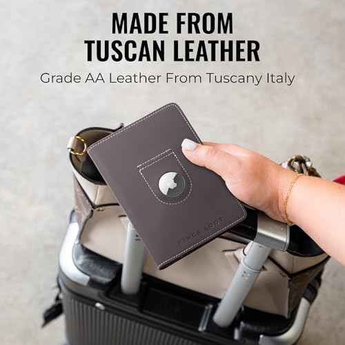Passport Wallet with AirTag Holder