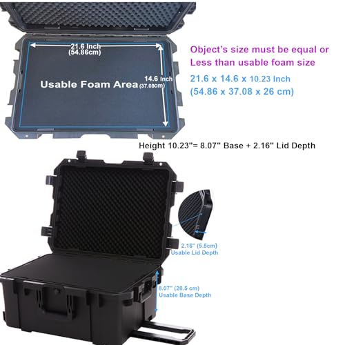 27" Waterproof Hard Case with Foam