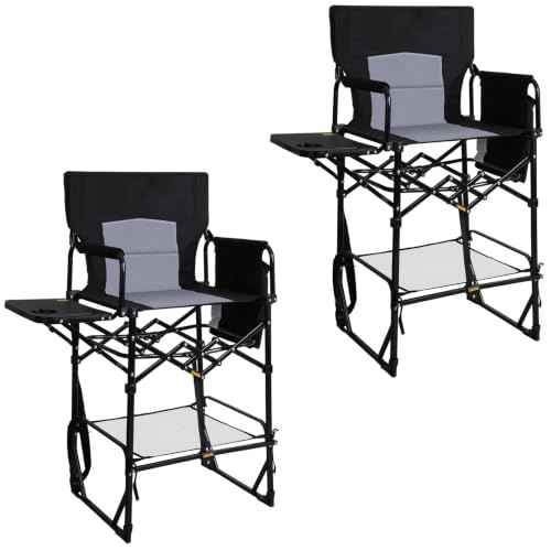 2 Pack Extra Tall Folding Camping Chair (2 Count)