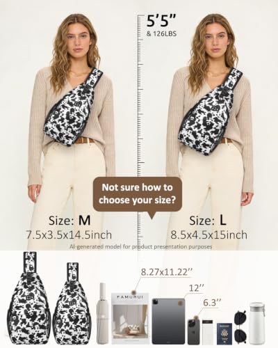 Crossbody Bags for Women Men Trendy Sling Bag Backpack Chest Bag