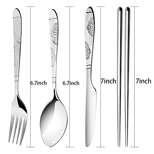 6 Pack Reusable Flatware Sets Knife (6 Count)